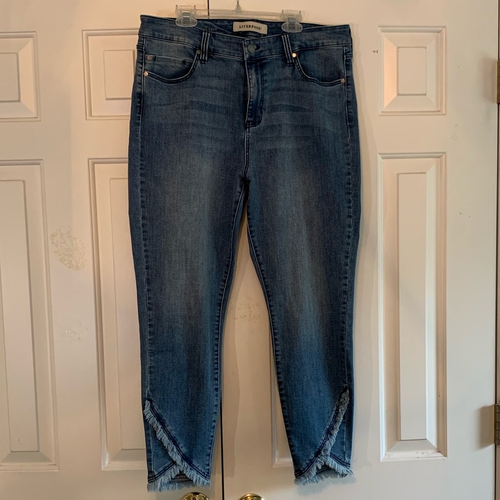 Women’s Liverpool Skinny Cropped Jeans